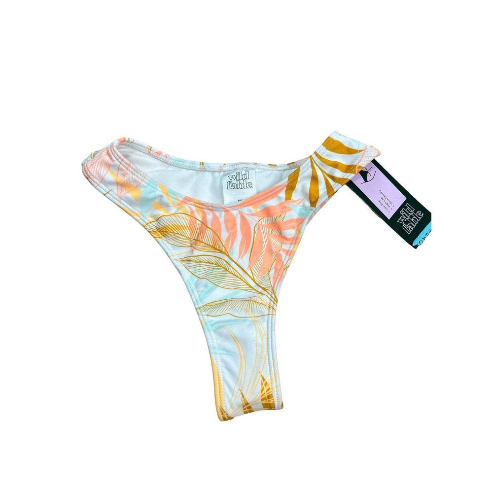Wild Fable Soft Blue Orange Yellow XXS Bikini Bottom Nwt